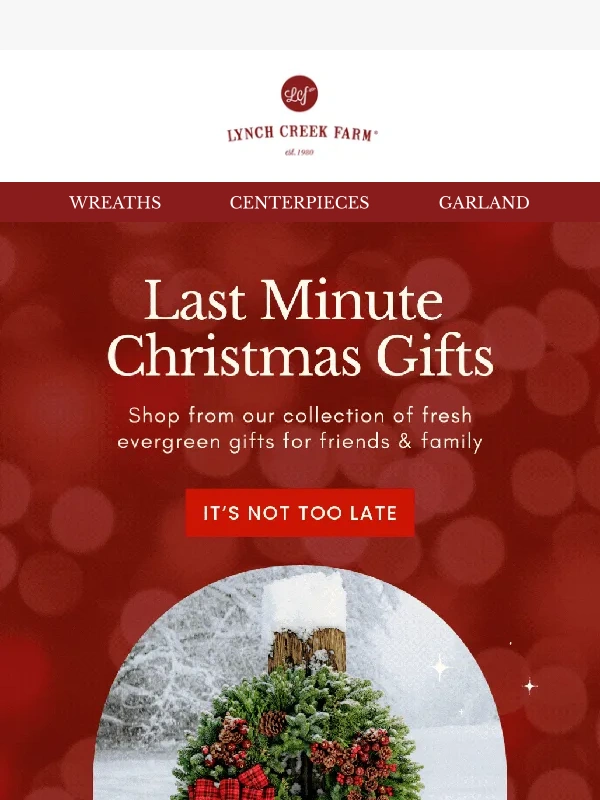 Lynch Creek Farm - It's Not Too Late