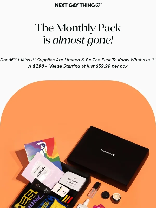 Next Gay Thing - A $440 value for $59.99!