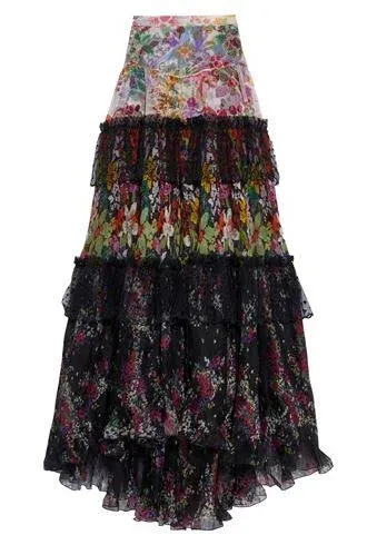 Dundas Silk Maxi Skirt