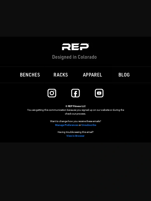 Rep Fitness - Final Days of Bench Week – Save 10% on ALL Benches