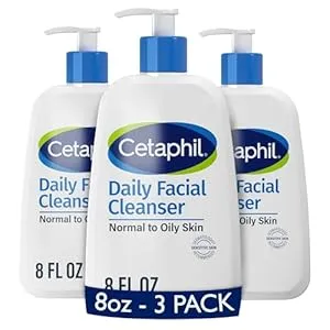 3-Pack 8-Oz Cetaphil Daily Facial Cleanser