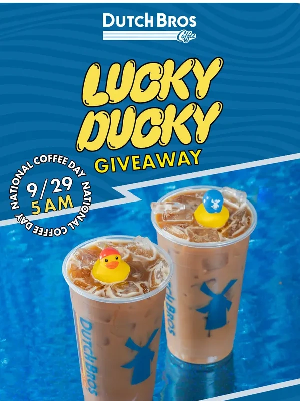 Dutch Bros - Free Dutch Rubber Duck Today! ?