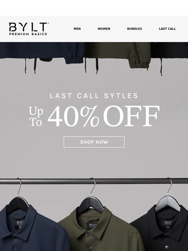BYLT Basics - Snag Up to 40% Off (Just for You) ?