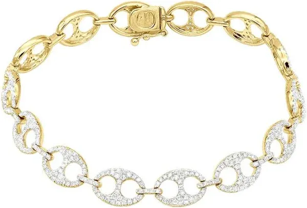 Gucci Women's 14K White Gold 2.3 Carat Diamond Bracelet