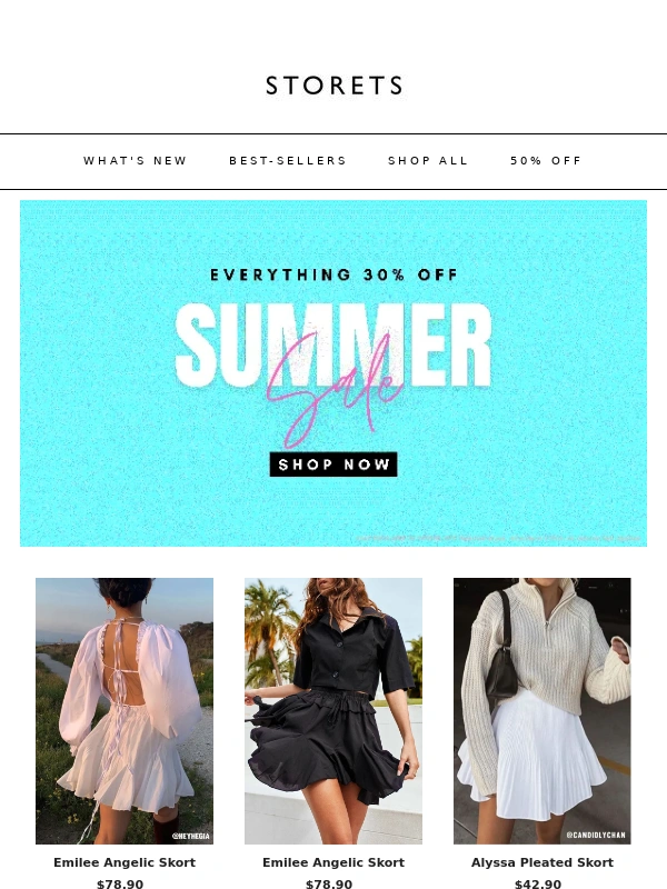 Storets - 30% OFF EVERYTHING!