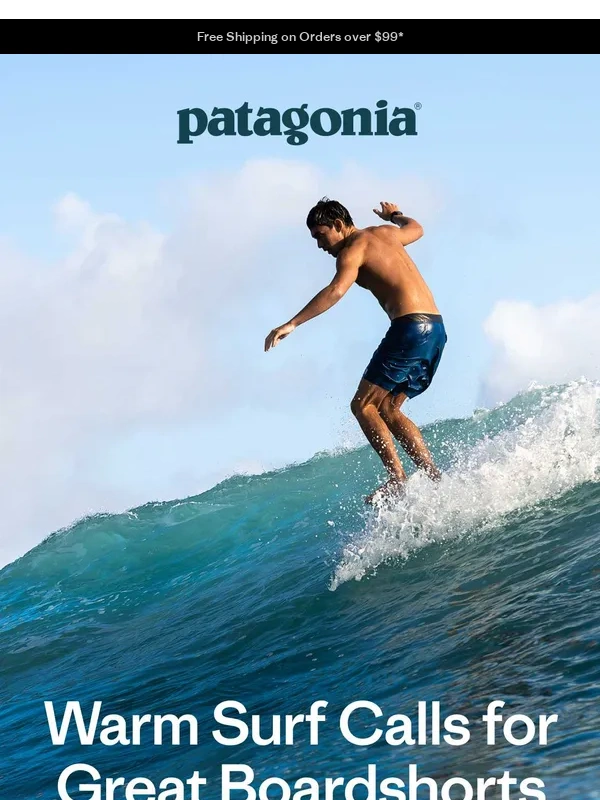 Patagonia - Boardshort season is (almost) here