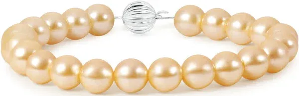 Angara Classic Japanese Akoya Pearl Single Strand Bracelet in 14K Gold