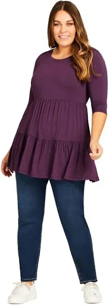 Plus Size Women's Butter Denim Pull On Jean by Avenue