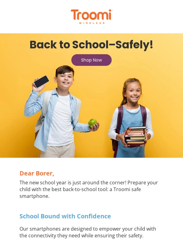 Troomi - Equip Your Child for a Safe School Year ?