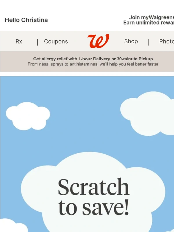 Walgreens - ? Email EXCLUSIVE deal inside