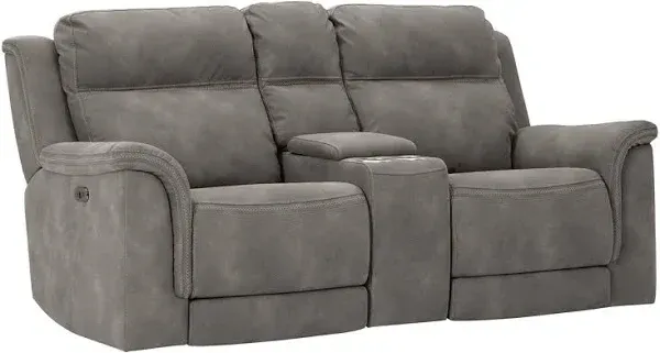Next-Gen DuraPella Performance Fabric Dual Power Reclining Sofa and Loveseat