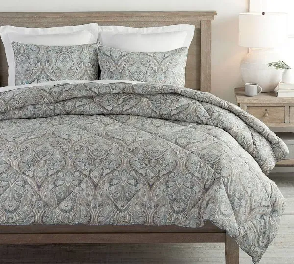 Pottery Barn Blue Mackenna Percale Comforter