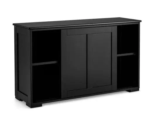 Costway Kitchen Storage Cabinet Sliding Door