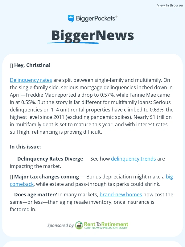 BiggerPockets - Bonus Depreciation is Back?