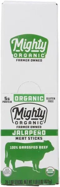 Organic Prairie Mighty Organic Jalapeno Beef Sticks