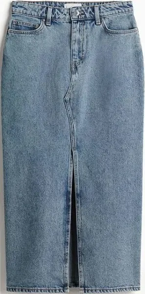 H&M Denim Midi Skirt