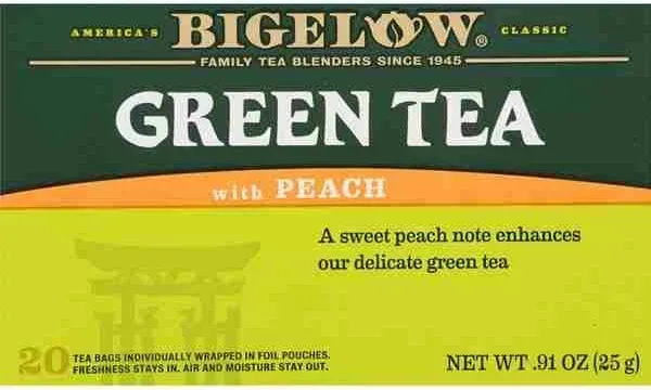 Bigelow Green Tea with Peach Tea