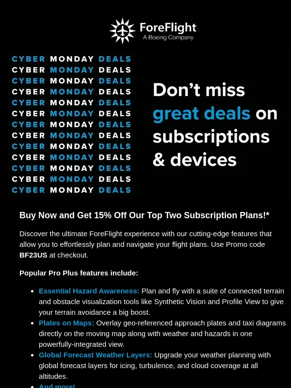 ForeFlight - Cyber Monday Savings Inside! ?️