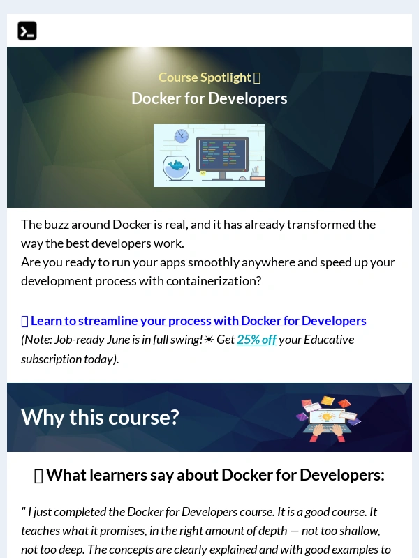 Educative - ? Your Docker crash course has arrived