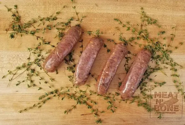 Meat N' Bone Wild Boar Roasted Garlic Marsala Wine Sausage