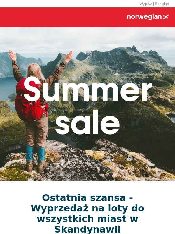 Norwegian - ⌛ Ostatni dzień letniej wyprzedaży!