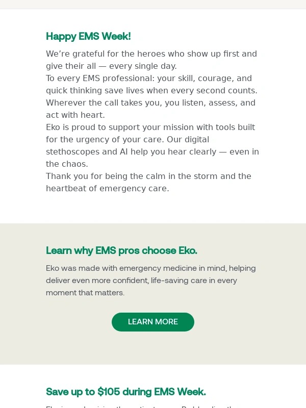 Eko - Eko Celebrates EMS Pros