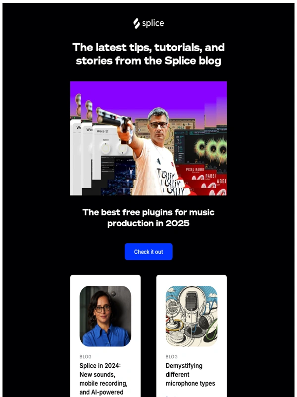 Splice - 18 free plugins to kickstart your music production in 2025