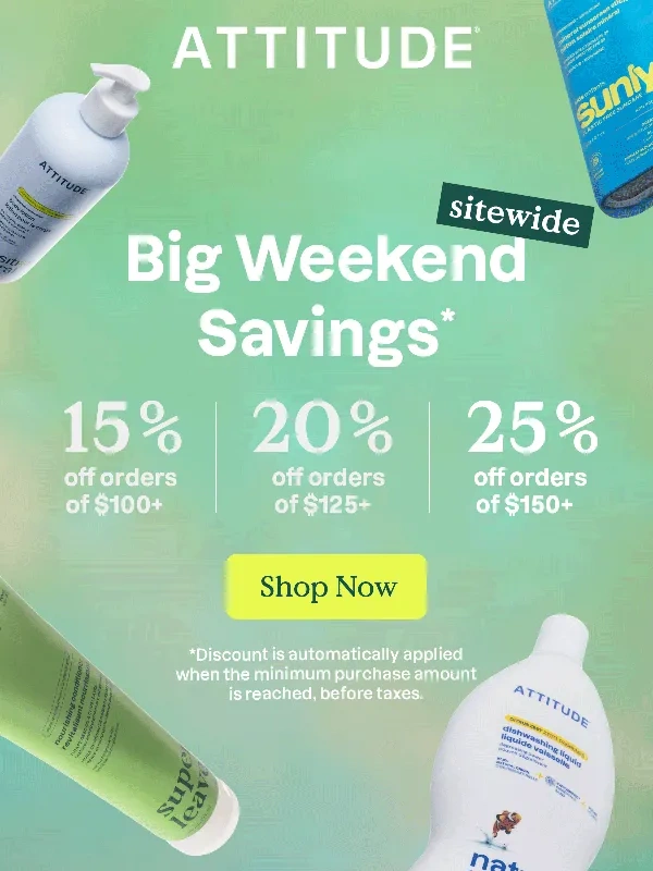 ATTITUDE - Save Up to 25% ??