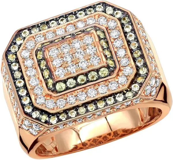 Men's ItsHot 14K Gold Yellow Diamond Ring