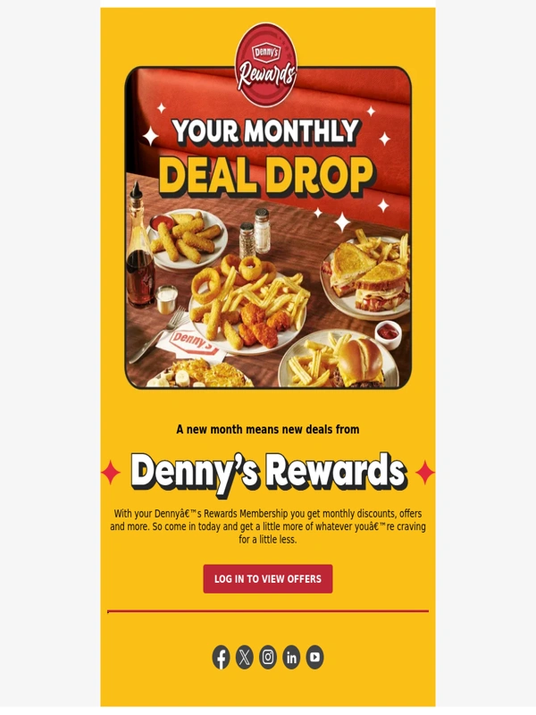 Dennys - 20% off? You’ve got it ?