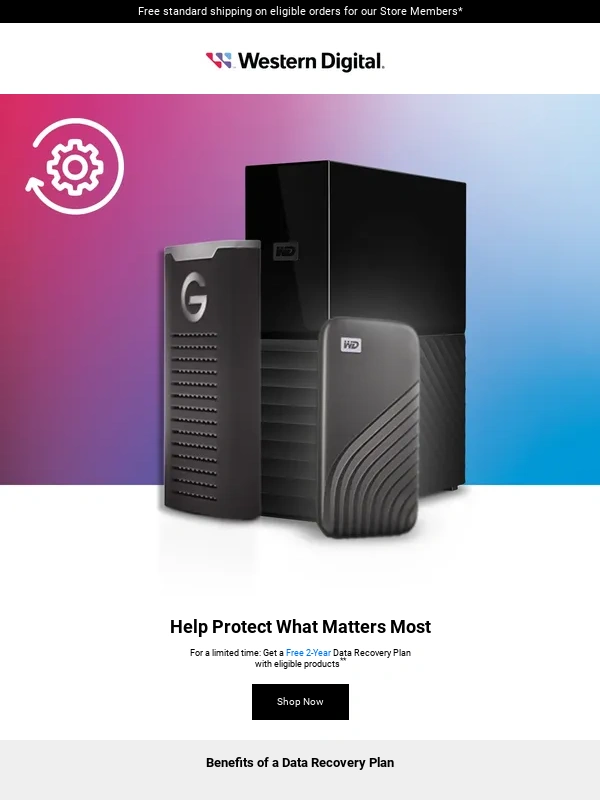 Western Digital_old - Protect what matters with a free 2-year Data Recovery plan