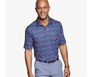 Johnston & Murphy Men's XC4 Performance Polo - Navy Cocktail - Size XL - Regular