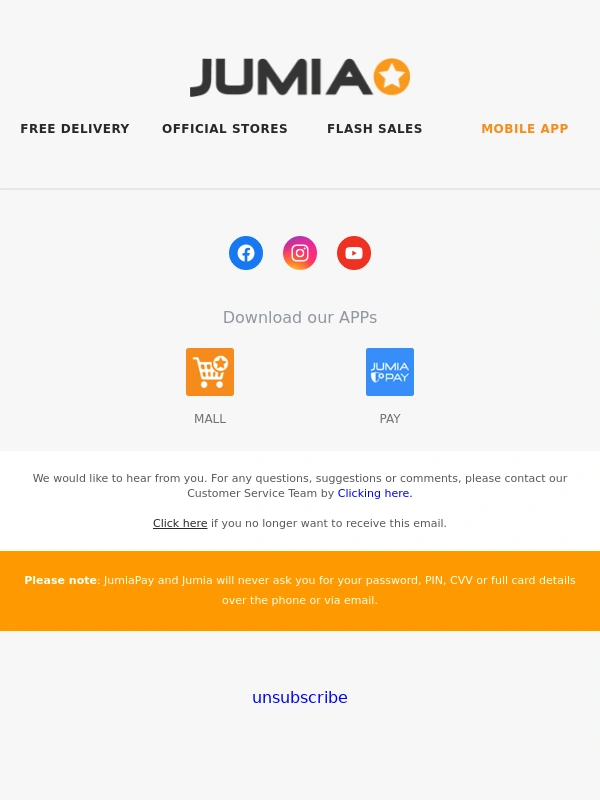 Jumia Kenya - Shop and stand a chance to win return tickets to Mombasa✈