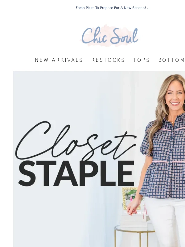 Chic Soul - NEW STYLES: Get Ready For Spring! ?✨