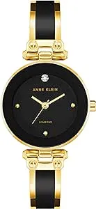 Anne Klein Womens Genuine Diamond Dial Bangle Watch