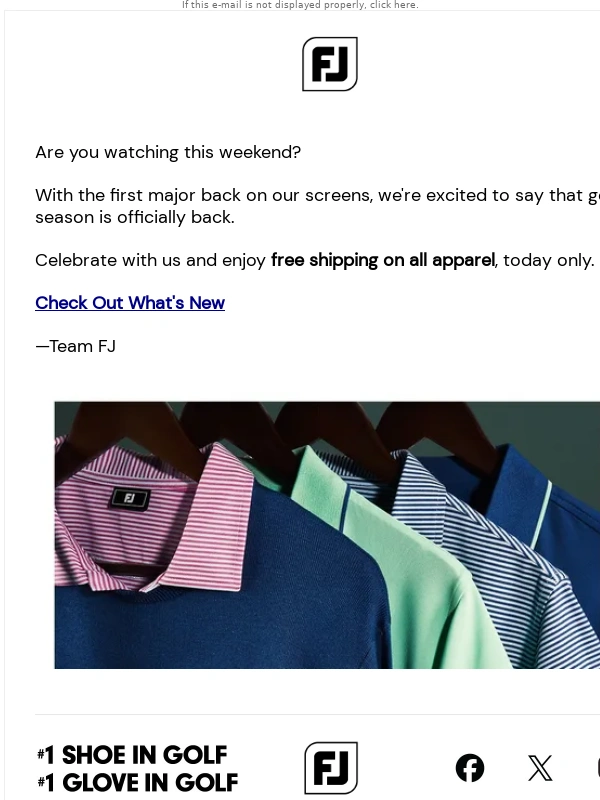 FootJoy - Are you watching?