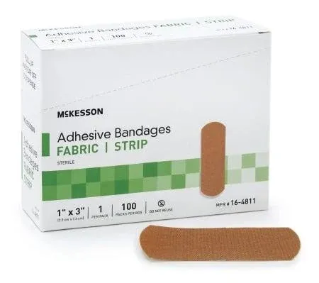 McKesson Adhesive Strip Fabric 1" x 3