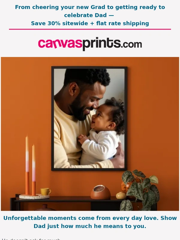 Canvas Prints - He won’t expect it. But he’ll never forget it