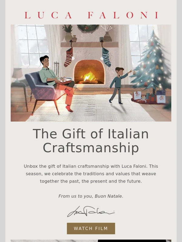 Luca Faloni - Watch Christmas Film & Delivery Date Reminder