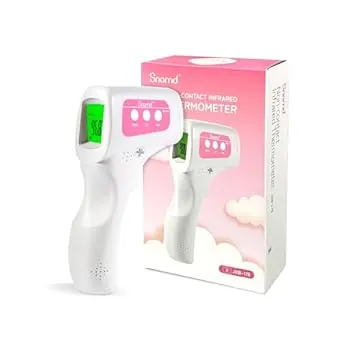 Snomd Non Contact Infrared Forehead Thermometer for Adults and Kids – No-Touch Digital Fever Thermometer for Baby