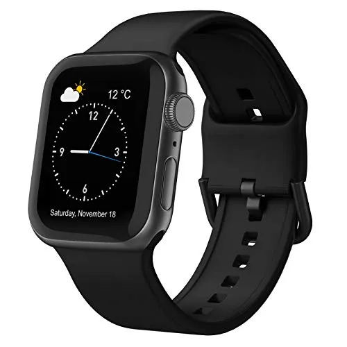 Sport Band Compatible with Apple Watch Bands 49mm 46mm 45mm 44mm 42mm, Soft Silicone Wristbands…