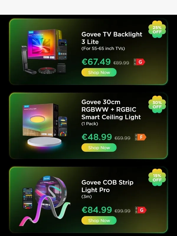 Govee - ?Green Savings Light Up Your Way!?