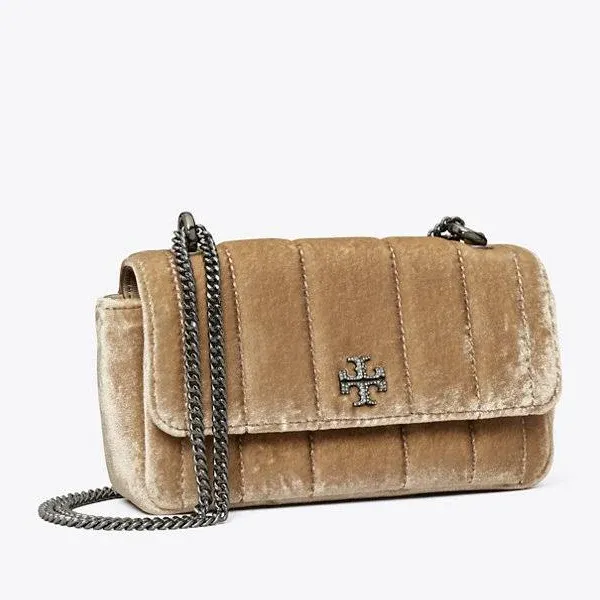 Tory Burch Women's Kira Mini Velvet Crossbody Bag