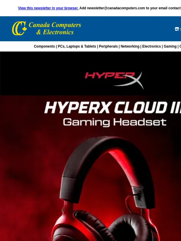 Canada Computers - HyperX Cloud ll Gaming Headset - Shop Now [2023-07-10]
