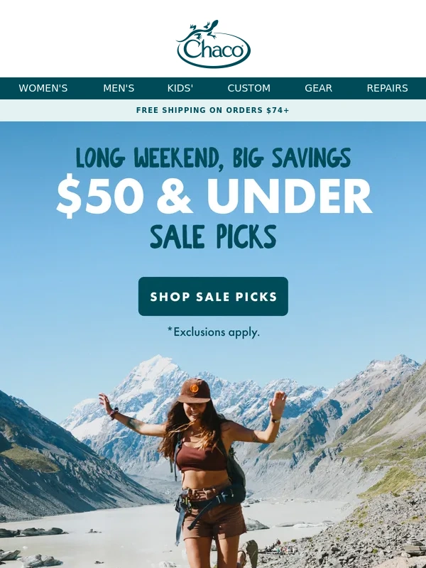 Chaco - Summer Steals ? $50 & Under