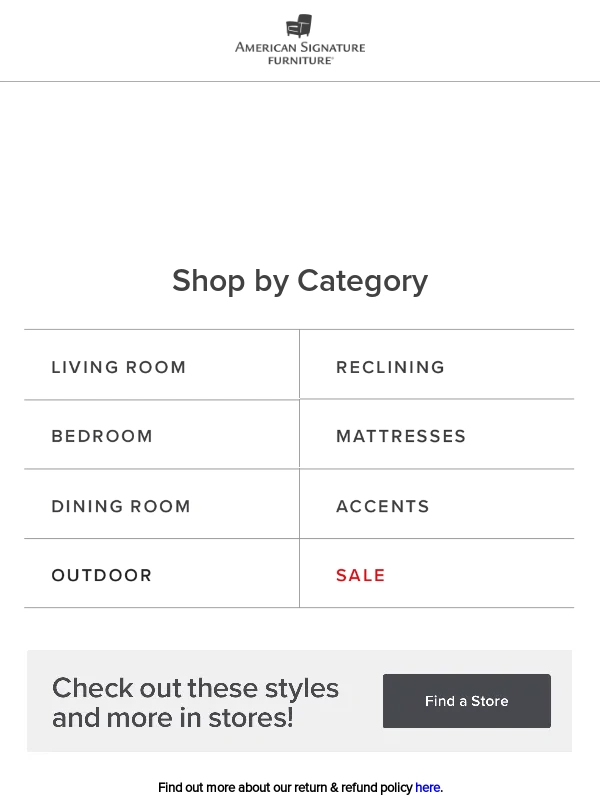 American Signature Furniture - It’s nearly Valentine’s Day. Let us set you up…with free shipping