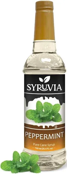 Syruvia Peppermint Syrup for Coffee