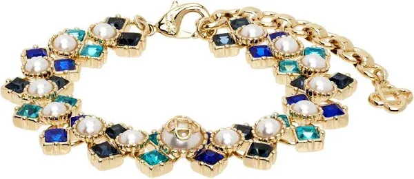 Casablanca Crystal & Faux-Pearl Bracelet