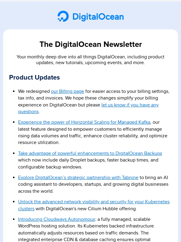 DigitalOcean - The DigitalOcean Newsletter: February 2024