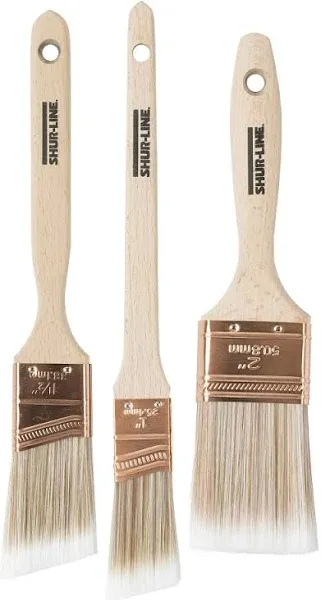 Shur-Line Shur-Flow 3-Piece Paint Brush Set